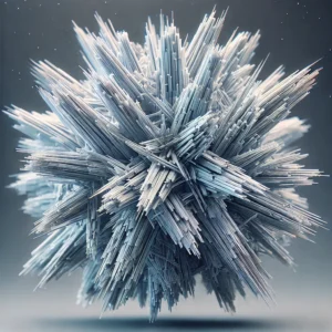 a highlly detailed 3d medical illustrations fo an oxalate crystal.