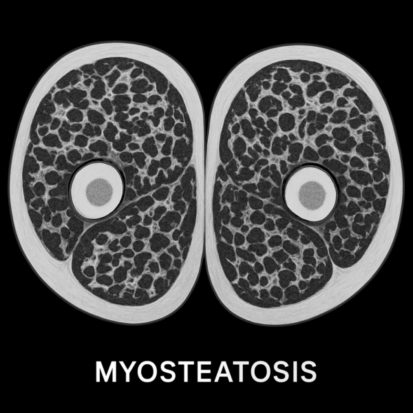 Myosteostosis is the marbeling of the muscles. This is very bad and inflammitory.